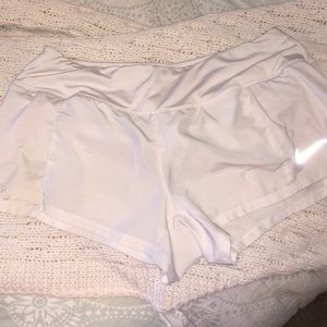 White Nike DriFit shorts!!